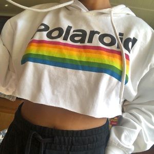 Crop Polaroid Hoodie